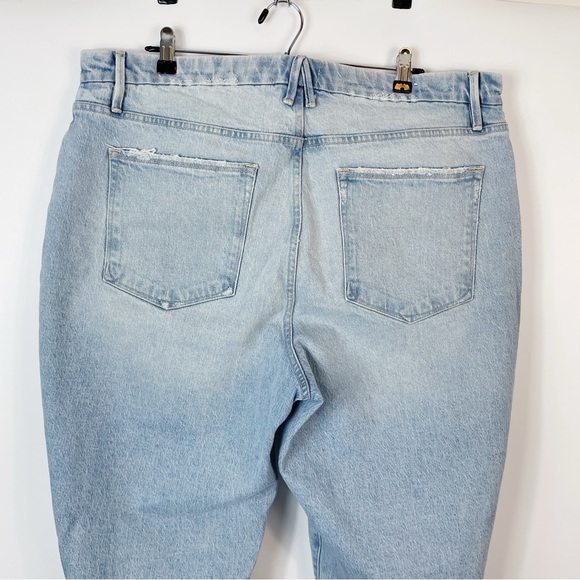 Good American Good Mom High Rise Straight Ankle Jeans - Picture 7 of 9
